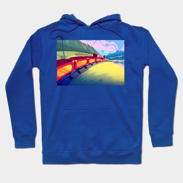 Train Adventure Hoodie by sythelum